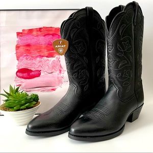 BRAND NEW Women's Black Cowboy / Cowgirl Boots Size 8 - 8.5 🌿🐄🖤